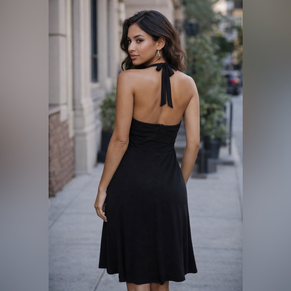 white house black market sequin embellished halter dress flowy y2k Sep sale